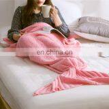 Manufactory Walmart Textile Stock Wholesale Mermaid Tail Blankets Warm Winter Blanket thumbnail-5
