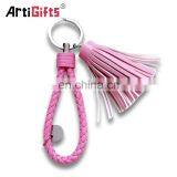 Marvel Custom Colorful Blank Pu Leather Tassel Key Chain Metal Ring Holder Keychain With Logo thumbnail-1