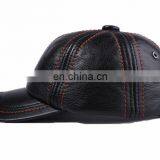 Man Cap Gorras Fishing Hat Outdoor Camping Hiking Baseball Genuine Leather Cap thumbnail-3