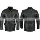 Top Quality Genuine Cow Hide Super Soft Leather Motorcycle Jacket thumbnail-1