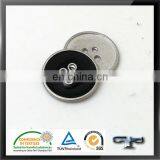 10mm 4 hole black painting zinc alloy nickel free sew on button