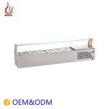 Glass Counter-top Prep Pizza Work Table Chiller in Refrigeration Equipment thumbnail-3