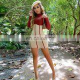 LAITE D2174 Amazon Best Sellers Contrast Color Fashion Women Dresses Patchwork Bodycon Casual Dresses thumbnail-7