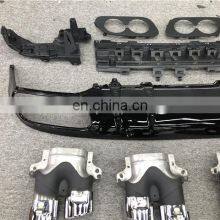 FOR BENZ C Class Coupe Change to C43 AMG DIFFUSER WITH EXHAUST PIPES thumbnail-3