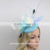 Fashioable Ladies Sinamay Base Hat With Veil For Chuch/Wedding thumbnail-2