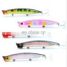 5 Colors 11cm, 13g 3D Laser Luminous Painting Fishing Bait Popper Lure Saltwater Topwater Hot Selling Lure thumbnail-1