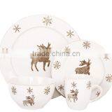 Blue Stoneware Dinnerware Setsstriped Stoneware Dinnerware Setstoneware Square Dinnerware Set thumbnail-1