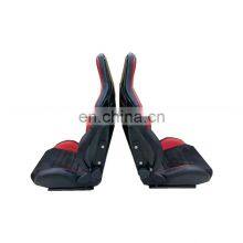 NEW Design Pvc Red Suede Fiber Glass Carbon Fiber Racing Seat Performance Car Use Seat thumbnail-2