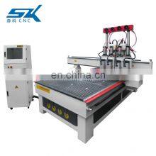 Configuration Upgrade Multi Head Fully Automatic Wood Plywood CNC Router Cutting Engraving Machine thumbnail-4