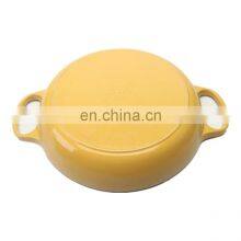 Food Grade Bright Smooth Enamel Surface Cast Iron Casserole Set thumbnail-2