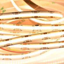 High Intensity 12V COB LED Strip Light Dimmable 608 Chips Meter Diode Flexible 10MM COB led strip