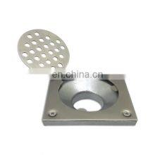 Floor Drain 4inch x 4inch With Hinge Cover- Circular Pattern