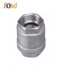 Stainless Steel 304 CF8M BSP Thread Vertical Spring Loaded Non Return Check Valve 1000wog