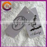 300g White Card Custom Lables Hang Tags for Clothing thumbnail-1