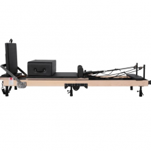 Wooden Pilates Reformer Plegable Arce (Altura Pierna Regulable)