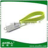 Hot Sell Mini Bracelet Usb Cable for Apple Iphone 5 and Samsung/new Products for Iphone Cable