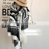 Sun Flower Printed Travelling Sun Protection Fashion Lady Pashmina Shawl thumbnail-4