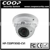 Waterproof Megapixel CCTV Dome HD-CVI Camera 30M IR 720P CMOS HD CVI Camera