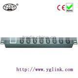 19"1U 8ways IEC C13 Type PDU Socket for Cabinet With Current Voltmeter IEC C13 Socket IEC PDU