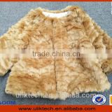 khaki color warm clothing for girl winter coat child vest fur coats for kids