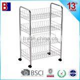 4 Tiers Chromeplate Kitchen Trolley thumbnail-1