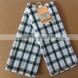 Cotton/polyester Black Check With White Tea Towel thumbnail-1