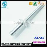 FACTORY DOME HEAD ALUMINUM/ALUMINUM MULTI GRIP POP BLIND RIVETS thumbnail-5