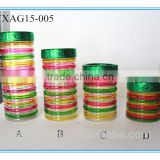 glass storage jar with handprinting and lids-5/glass mason jar
