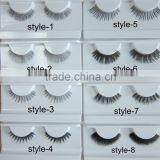 Private label service human hair strip lashes