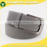 2015 NEW Designer Reversible Wide Grey PU Leather Belt Man Jeans Belt thumbnail-1
