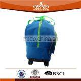 Solid Blue 600D Trolley Travle Bag thumbnail-3
