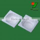 GRHEN Supply Pulp Molded 1 Bottle Folded Rice Wine Trays,Biodegradable Rice Wine Bagasse Pulp Packaging Tray thumbnail-2