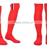 wholesale custom professional mens red soccer socks