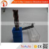 10mm Cutting Dia 4 Flutes HRC65 Solid Carbide End Mill Low Cost Cnc Cutting Tools Supplier's Choice