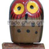 30x17mm Animal Painted Wood Pendants thumbnail-1