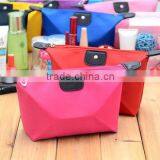 Elegant Dumplings Shape Canvas Candy Color Fashion Women Waterproof Cosmetic Bags thumbnail-1