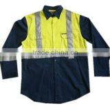 100% Cotton Drill Shirt With 3M Tape Long Sleeve thumbnail-1