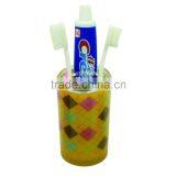 Double Wall Yellow Plastic Toothbrush Holder With Cheap Price thumbnail-2