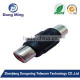 Black RCA Female to RCA Female 1to 1