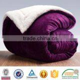 Faux Sherpa Fabric Solid Color Sherpa Blanket