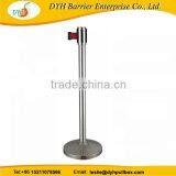 Heavy Duty Retractable Queuing Stanchion Airport Queue Management Pole thumbnail-3