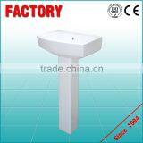 High require ceramic basin pedestal art basin used hand wash basin