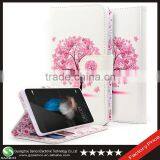 Samco Luxury Embossed Printing Leather Wallet Case Cover for Huawei Ascend P8 Lite