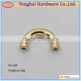 Custom Semicircle Zinc Alloy Rectangle Metal Decoration Arch Bridge for Bag Parts thumbnail-1
