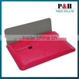 Gird Pattern Soft Inner Bladder Leather Sleeve Pouch Bag for IPad 5 IPad 6Black thumbnail-4