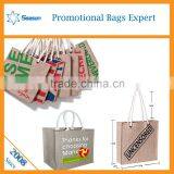 Recycle Women Shopping Tote Bag Jute Hessian Bags Burlap Bags With Logo thumbnail-6