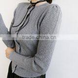 Korean Black Velvet Fabric Choker Jeweled Scarf Necklace Wholesale thumbnail-3