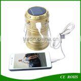 Foldable LED Light Solar Camping Led Rechargeable Emergency Lantern With Torch thumbnail-3