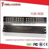 Video Distributor for CCTV System BNC Connector Video Splitter 16 in 32 Out