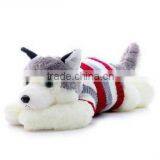 Creative Lovely Animal Style Children Gift Toy Grey White Husky Sweater Dog Plush Doll